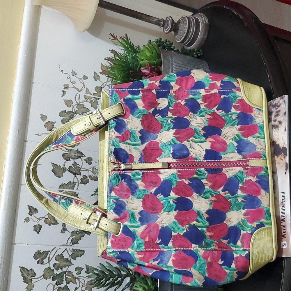 Sharon TA TONG Shoulder Bag Tote Floral L@@K Snakeskin Python